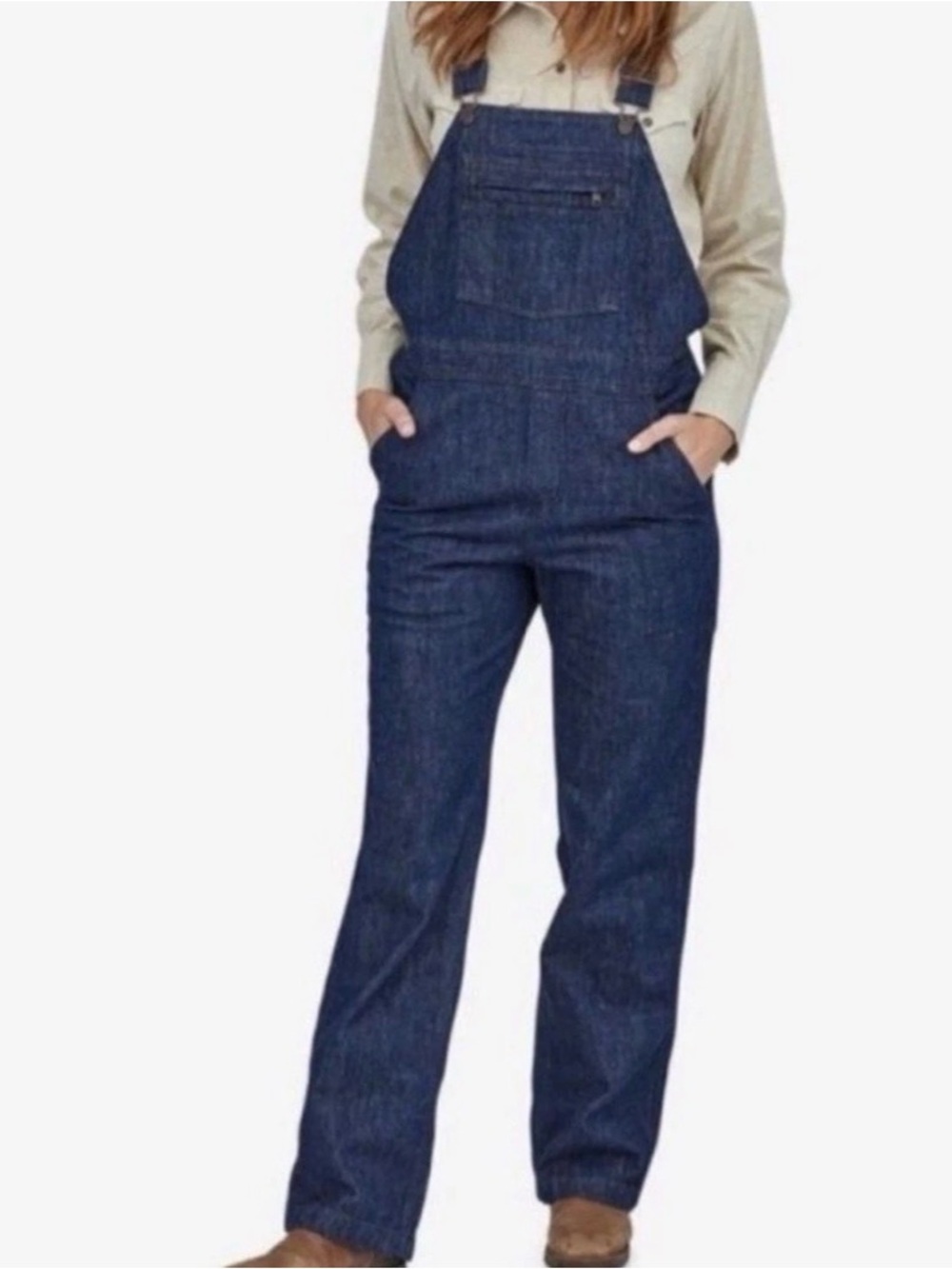 Patagonia NWOT Women's Dark Blue Denim Overalls S